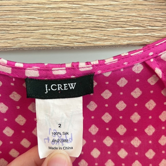 J.CREW SILK Fontana Geo Printed Wrap Retro Tie Waist Dress, 2 - Picture 4 of 9